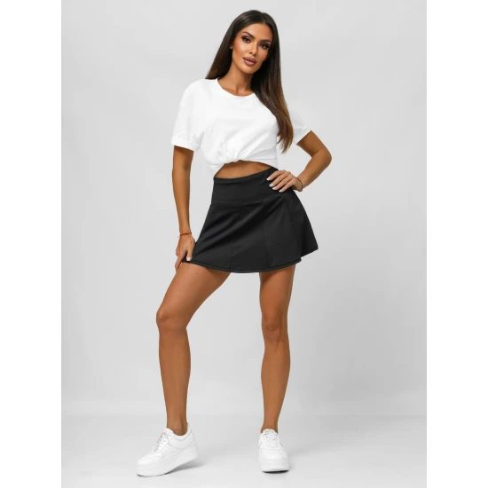 Moteriškas juodos spalvos sijonas- šortai Melani JS/17K590/3