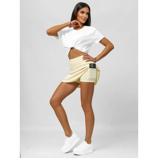 Moteriškas rusvos spalvos sijonas- šortai Active JS/17K568/1