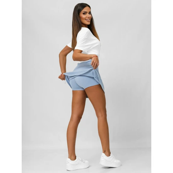 Moteriškas mėlynos spalvos sijonas- šortai Melani JS/17K590/9