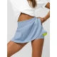 Moteriškas mėlynos spalvos sijonas- šortai Melani JS/17K590/9