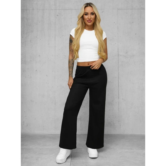 Moteriškos juodos spalvos kelnės Vestin Kelnės