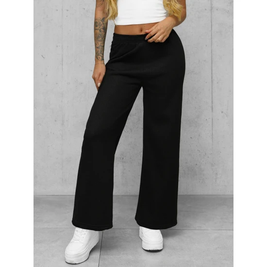 Moteriškos juodos spalvos kelnės Vestin Kelnės