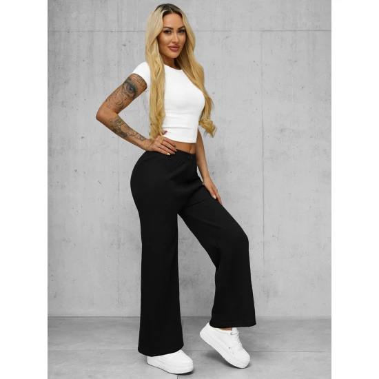 Moteriškos juodos spalvos kelnės Vestin Kelnės