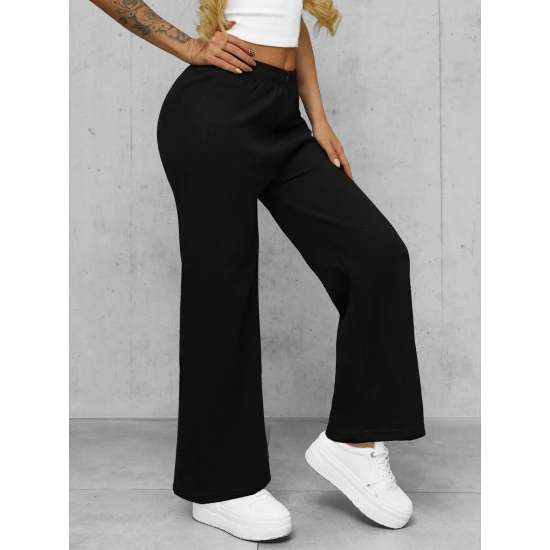 Moteriškos juodos spalvos kelnės Vestin Kelnės