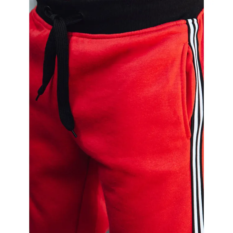 Men's red casual trousers Harin UX4421