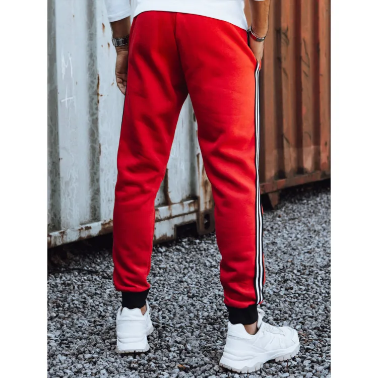 Men's red casual trousers Harin UX4421