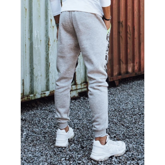 Vyriškos šviesiai pilkos laisvalaikio kelnės Army Laisvalaikio kelnės