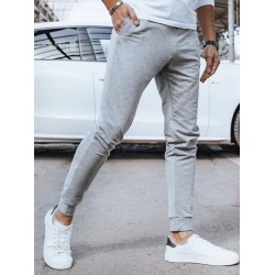 Vyriškos šviesiai pilkos laisvalaikio kelnės Denil