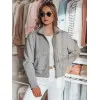 Pilka moteriška oversize bomber striukė Milina TY4792