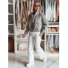 Pilka moteriška oversize bomber striukė Milina TY4792