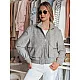 Pilka moteriška oversize bomber striukė Milina TY4792