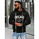 Męska czarna bluza z kapturem Chicago O/TT30508