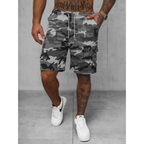Vyriški pilki kamufliažiniai šortai  Army Šortai | Bridžai