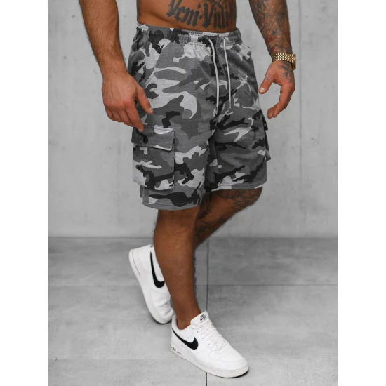 Vyriški pilki kamufliažiniai šortai  Army Šortai | Bridžai
