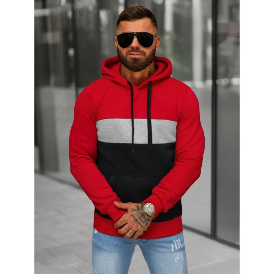 Vyriškas raudonos spalvos džemperis Lonzo JS/8B1320/18