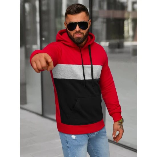 Vyriškas raudonos spalvos džemperis Lonzo JS/8B1320/18