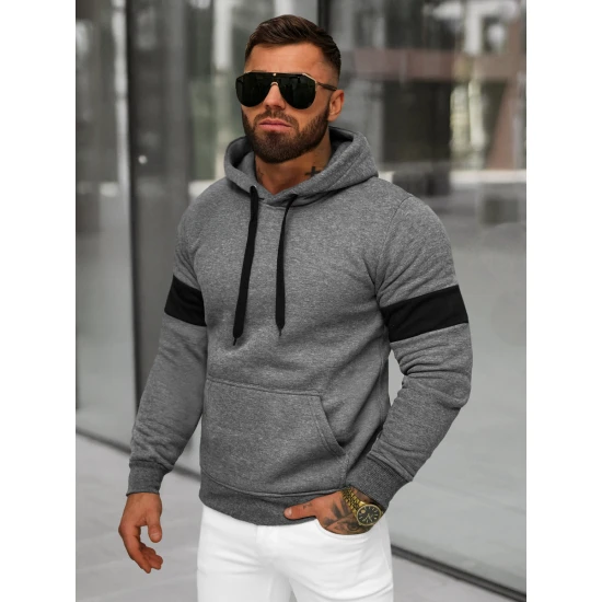 Vyriškas tamsiai pilkas džemperis Oven JS/8B1321/5