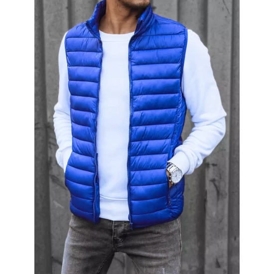 Vyriška mėlyna dygsniuota liemenė Mamor TX4318