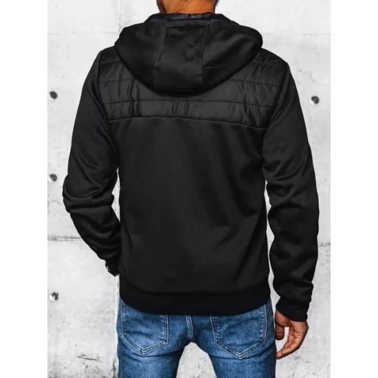 Juodos spalvos vyriška striukė su gobtuvu Bastin TX4394