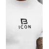 Vyrški balti marškinėliai Bicon O/B1213