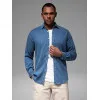 Miesten sininen denimpaita Mant V2 OM-SHDS-0180