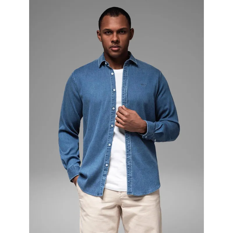 Miesten sininen denimpaita Mant V2 OM-SHDS-0180