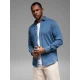 Vyriški džinsiniai mėlyni marškiniai Mant V2 OM-SHDS-0180