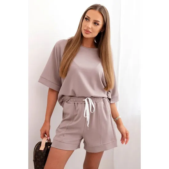Women's set in brown Nika 32230