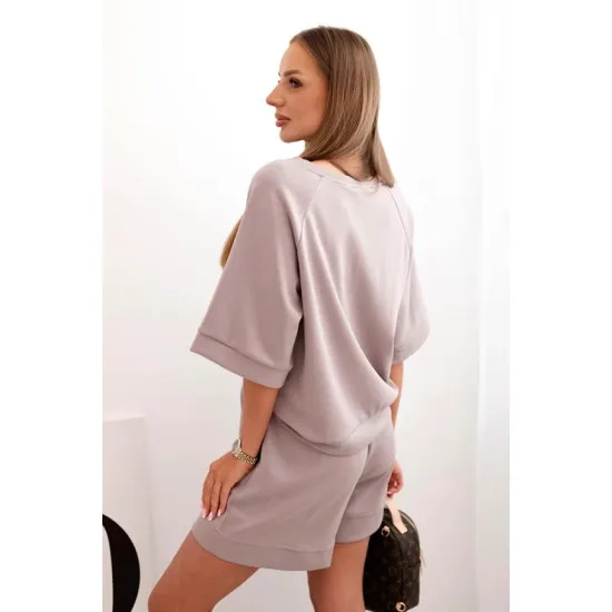 Women's set in brown Nika 32230