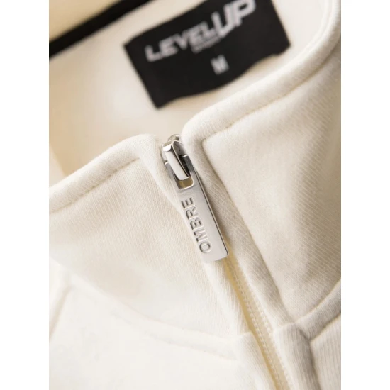 Vyriškas rusvos spalvos megztinis aukštu kaklu Olin Džemperiai