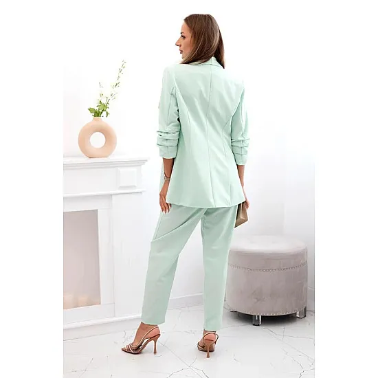 Elegantiškas moteriškas mėtinės spalvos komplektas Silva 32187