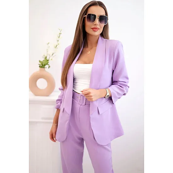 Elegantiškas moteriškas violetinės spalvos komplektas Silva 31817