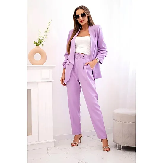 Elegantiškas moteriškas violetinės spalvos komplektas Silva 31817
