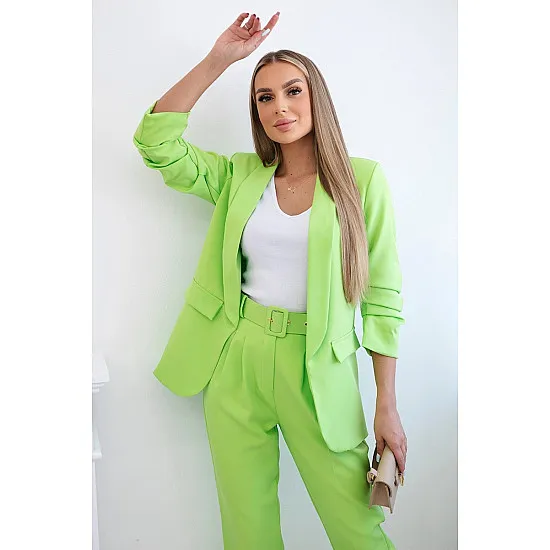 Elegantiškas moteriškas žalios spalvos komplektas Silva 29329