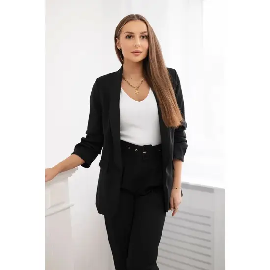Elegantiškas moteriškas juodos spalvos komplektas Silva 23835