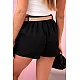 Pleated skirt-shorts in black Arnita 32104