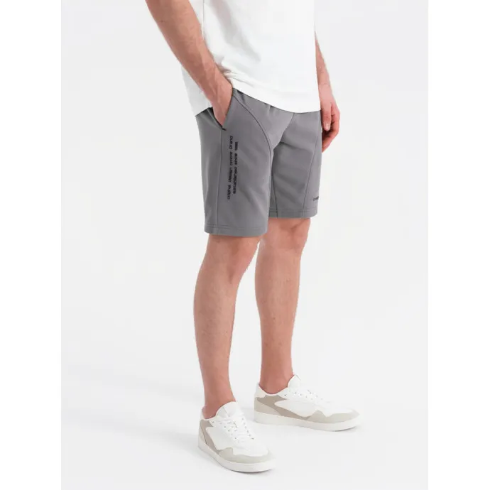 Miesten harmaat shortsit Sport V3 OM-SRSK-0138