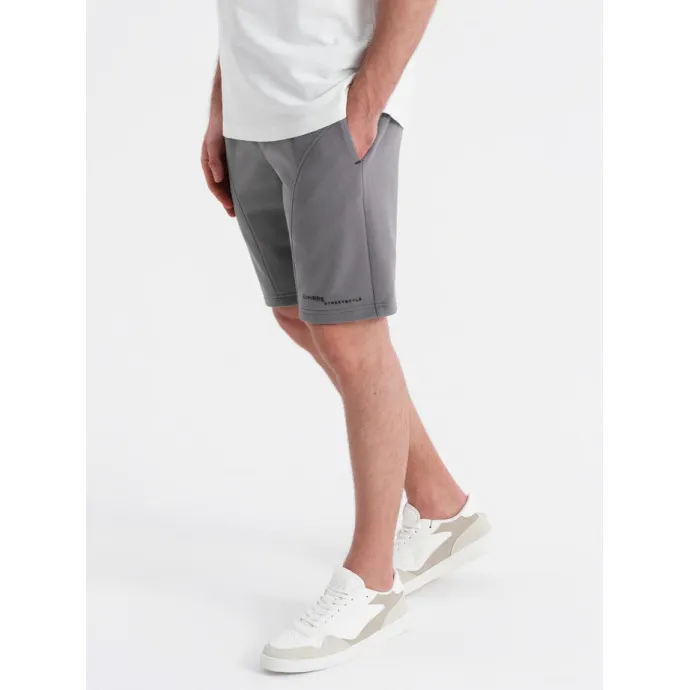 Miesten harmaat shortsit Sport V3 OM-SRSK-0138