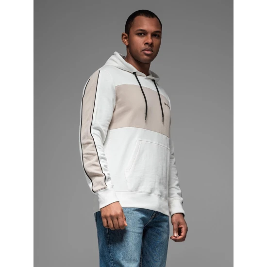 Vyriškas baltos spalvos džemperis Edman V1 OM-SSNZ-0225