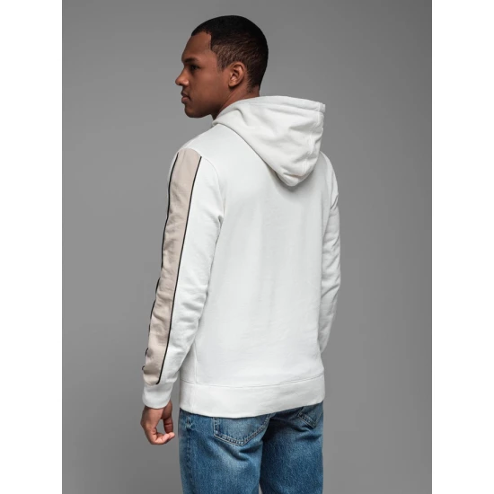 Vyriškas baltos spalvos džemperis Edman V1 OM-SSNZ-0225