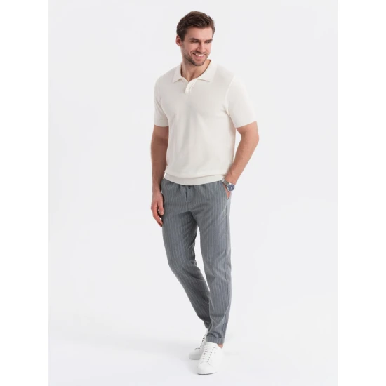 Vyriški baltos spalvos polo marškinėliai Swing Marškinėliai