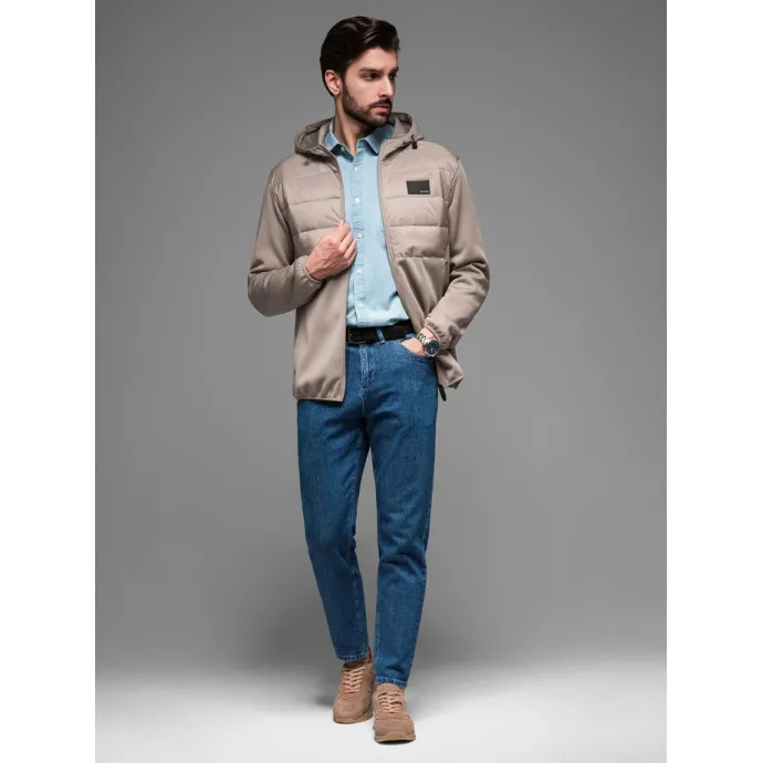 Men's brown jacket Munt V3 OM-JANP-0160