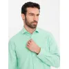 Vyriški mėtinės spalvos marškiniai Adrian V4 OM-SHOS-0183