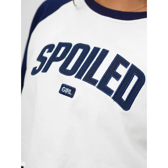 Moteriškias baltas komplektas Spoiled Sportiniai kostiumai