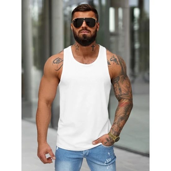 Vyriški berankoviai balti marškinėliai Romul Marškinėliai