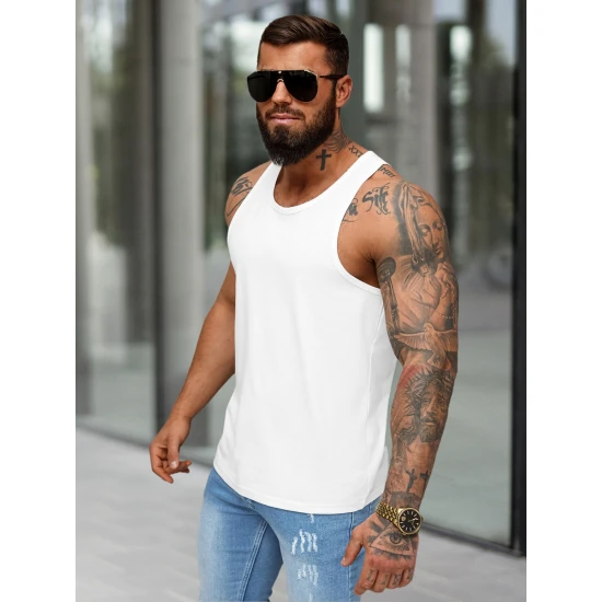 Vyriški berankoviai balti marškinėliai Romul Marškinėliai