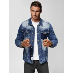 Vyriška mėlyna džinsinė striukė Urgan