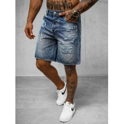 Vyriški mėlyni džinsiniai šortai Aldan