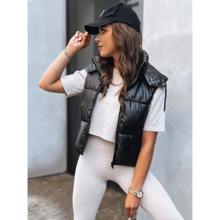 Must läikiv vest Osin TY3706
