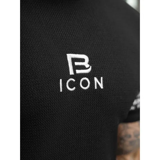 Vyrški juodi marškinėliai Bicon O/B1213